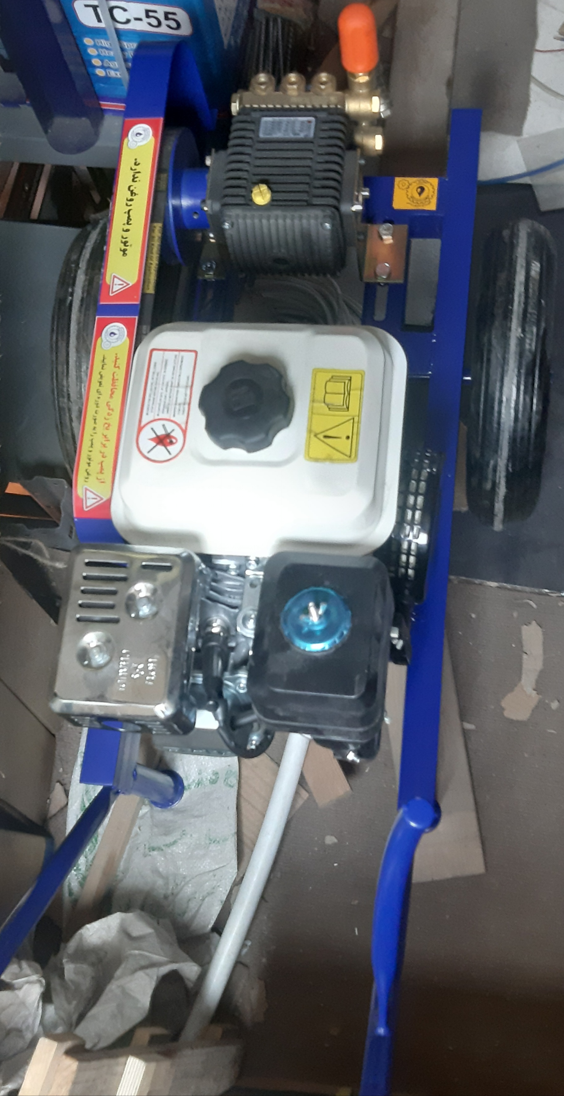 کارواش 110 بار ایتالیایی بنزینی چرخدار